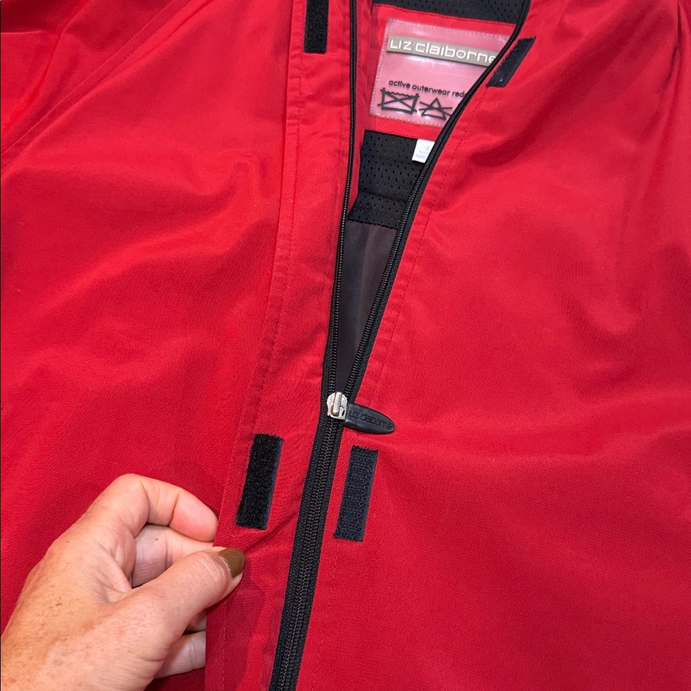 Liz Claiborne Women’s Active Outerwear Redefined jacket Red/black Size Large - Picture 11 of 13